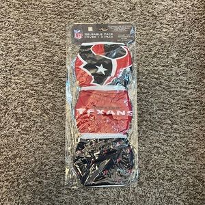 Houston Texans Reusable Face Covers 3-Pack